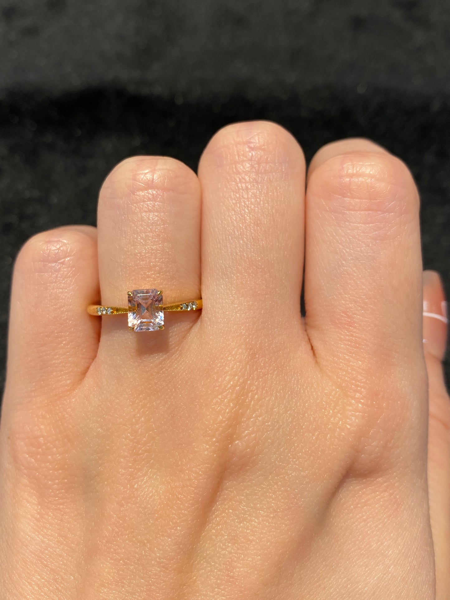 Natural Pink Tourmaline 1.01ct Ring