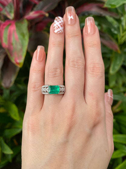 Natural Emerald 1.77ct Ring