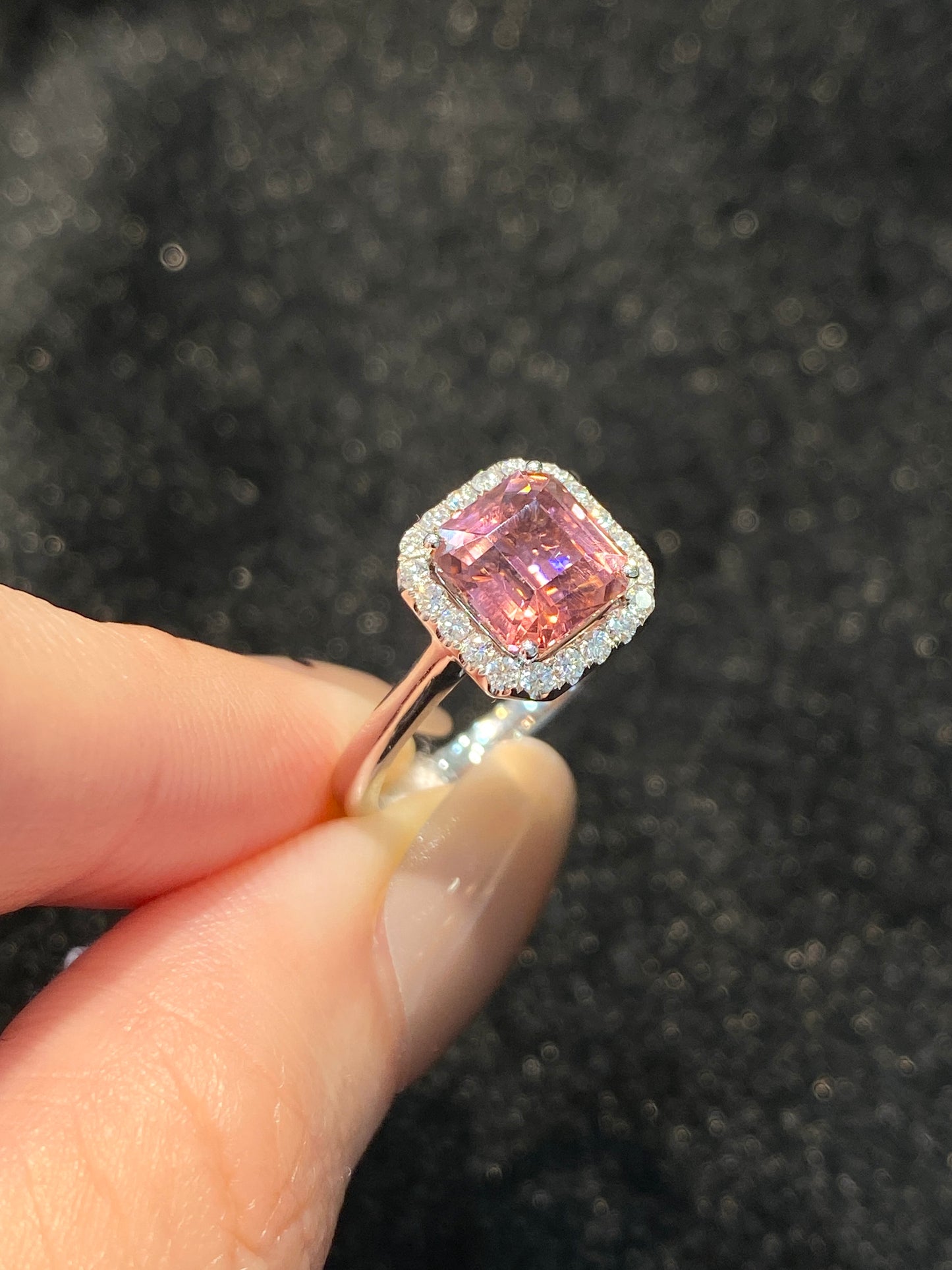Natural Pink Tourmaline 1.78ct Ring