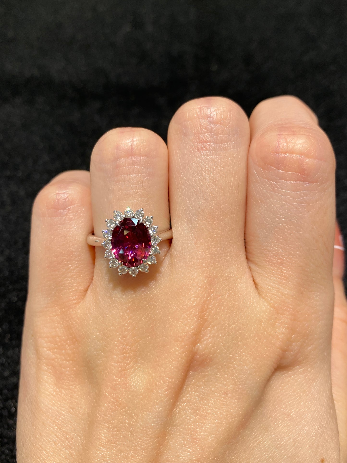 Natural Purple Spinel 2.24ct Ring