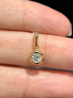 Natural Diamond Pendant 0.22ct Set In 18K Rose Gold Singapore Gemstone Fine Jewelry