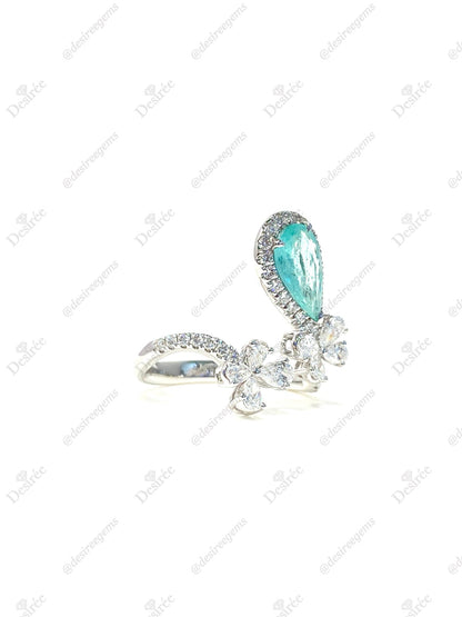 Natural Paraiba Tourmaline 1.04ct Ring