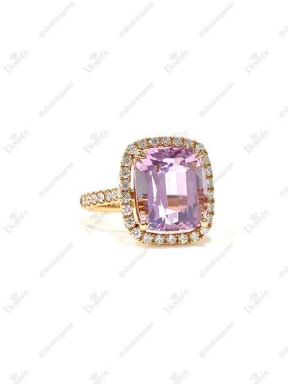 Natural Kunzite 6.50ct Ring