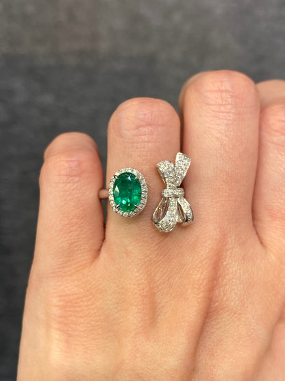 Natural Emerald 1.01ct Ring