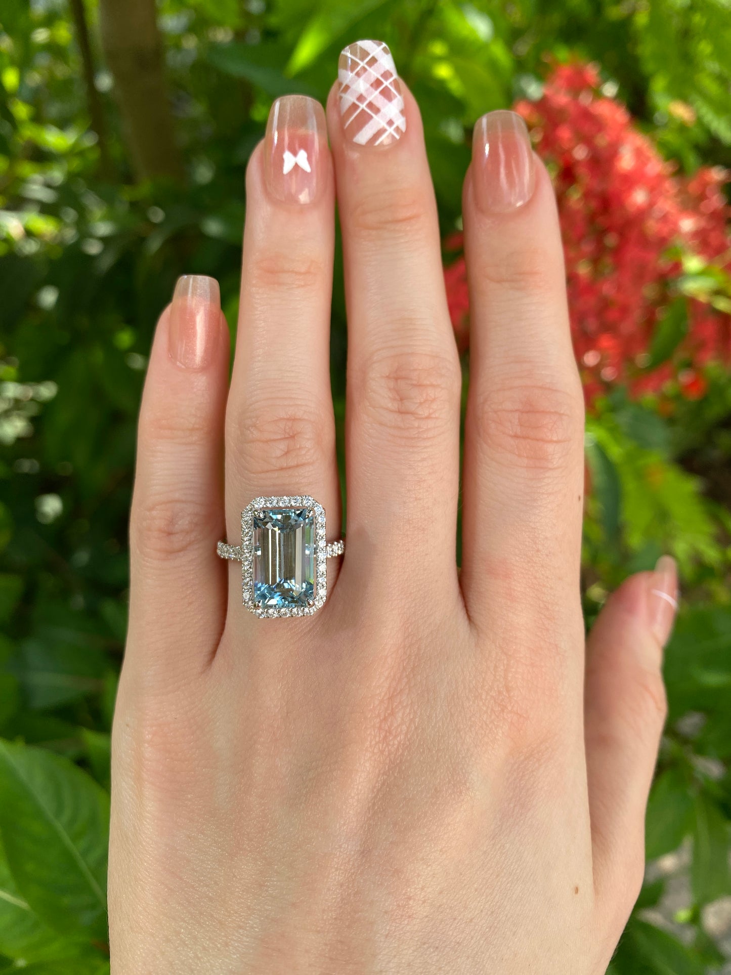 Natural Aquamarine 4.18ct Ring