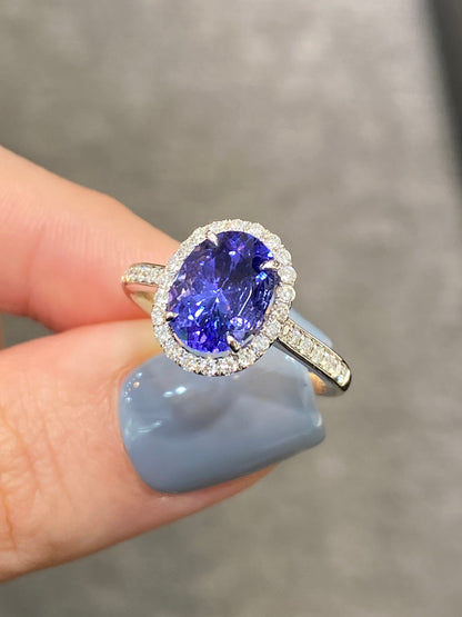 Natural Tanzanite 2.01ct Ring