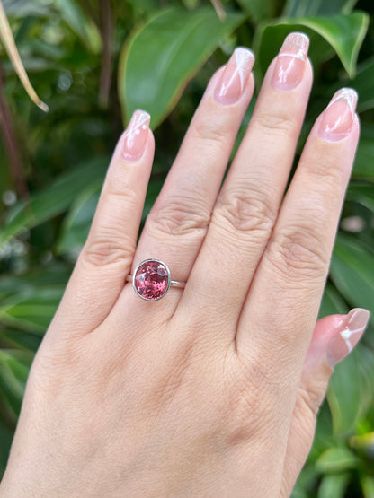 Natural Tourmaline 4.09ct Ring