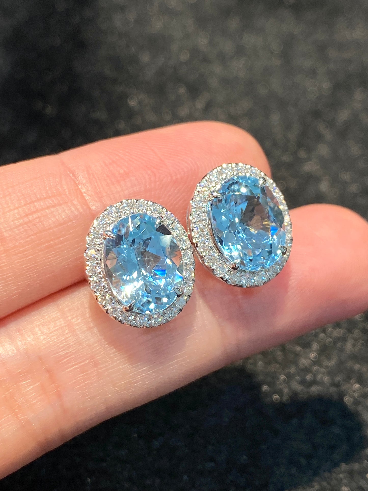 Natural Aquamarine Earrings 5.50ct
