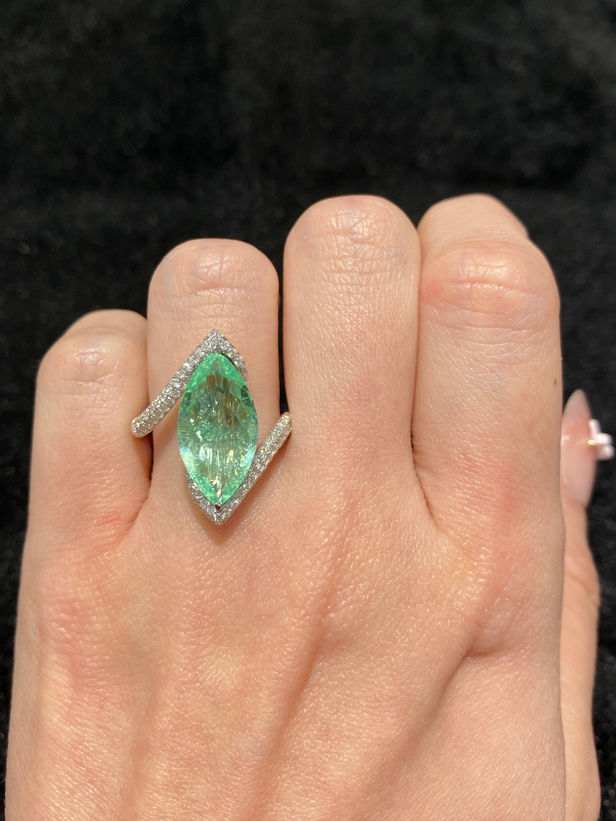 Natural Paraiba Tourmaline 3.95 Ring