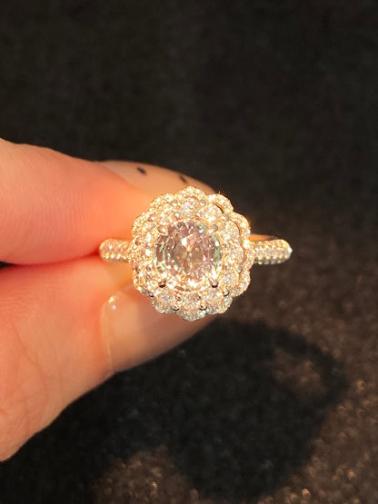 Natural Color Change Alexandrite 1.42ct Ring