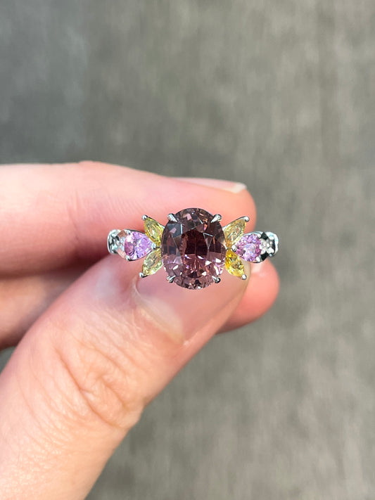 Natural Purple Tourmaline 2.20ct Ring