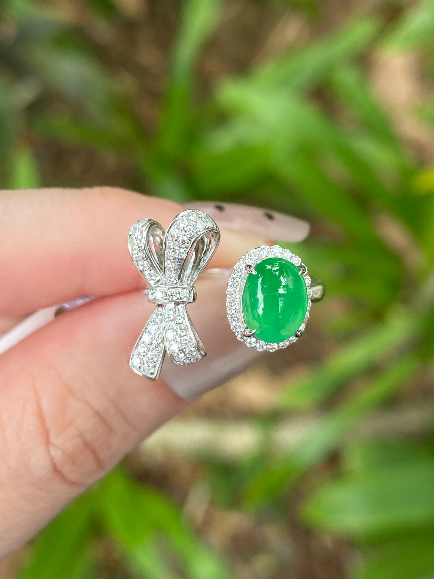 Natural Type A Jadeite Ring