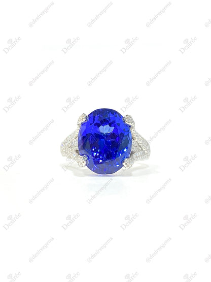 Natural Tanzanite 9.48ct Ring