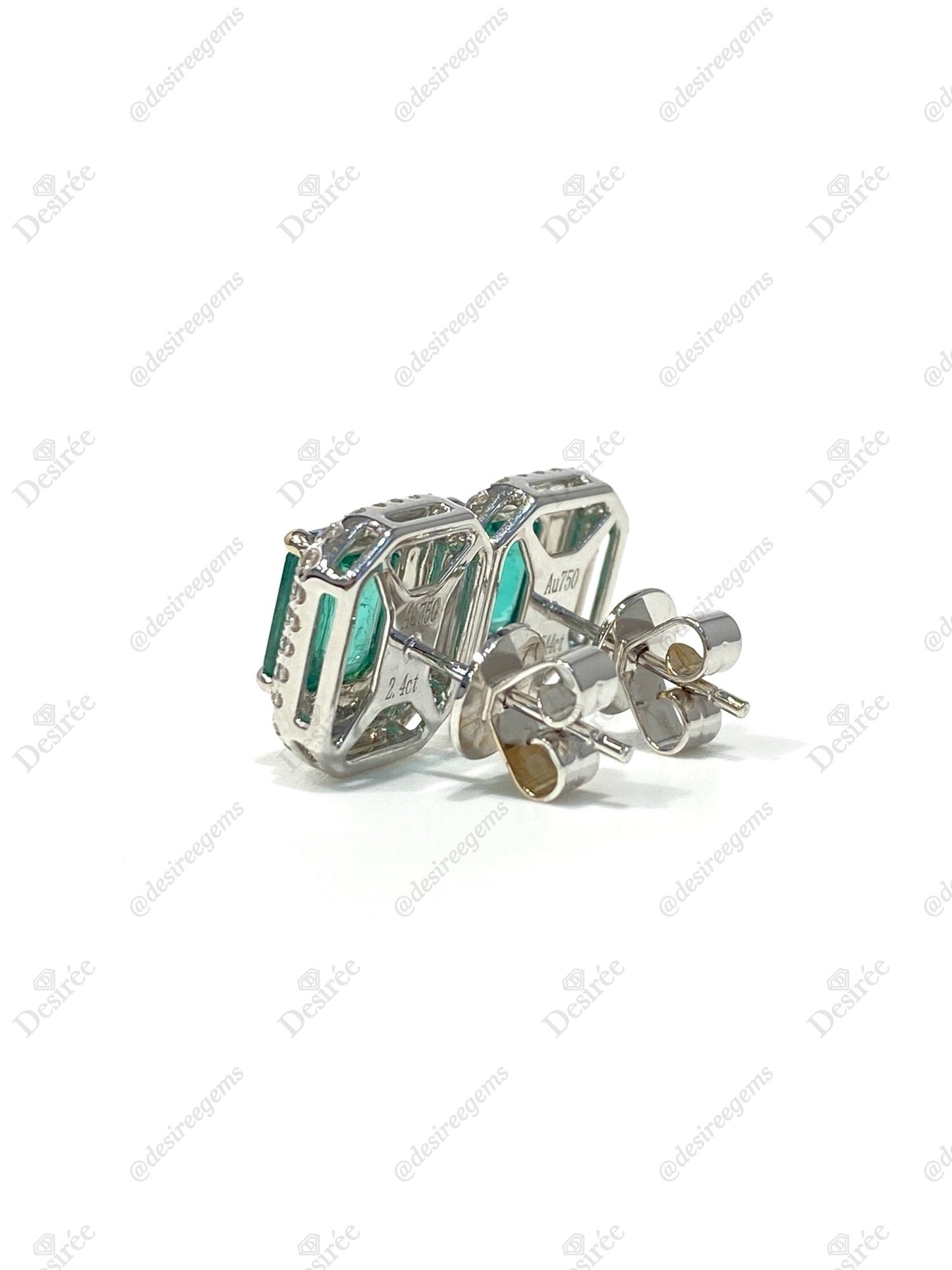 Natural Emerald 2.40ct Earrings