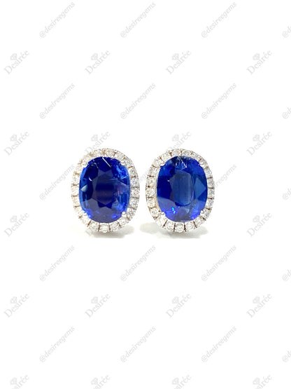 Blue Kyanite 5.06ct Earrings