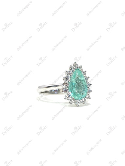 Natural Paraiba Tourmaline 1.49ct Ring