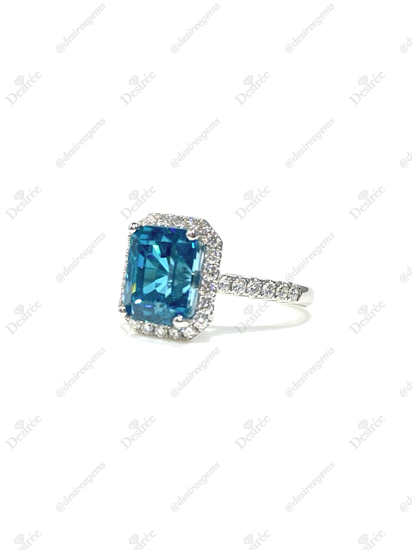 Natural Zircon 6.48ct Ring
