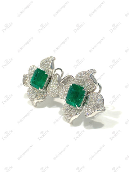 Natural Emerald 2.60ct Earrings