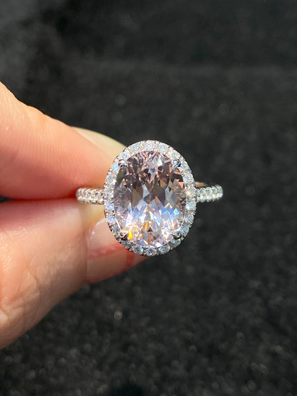 Natural Morganite 3.46ct Ring