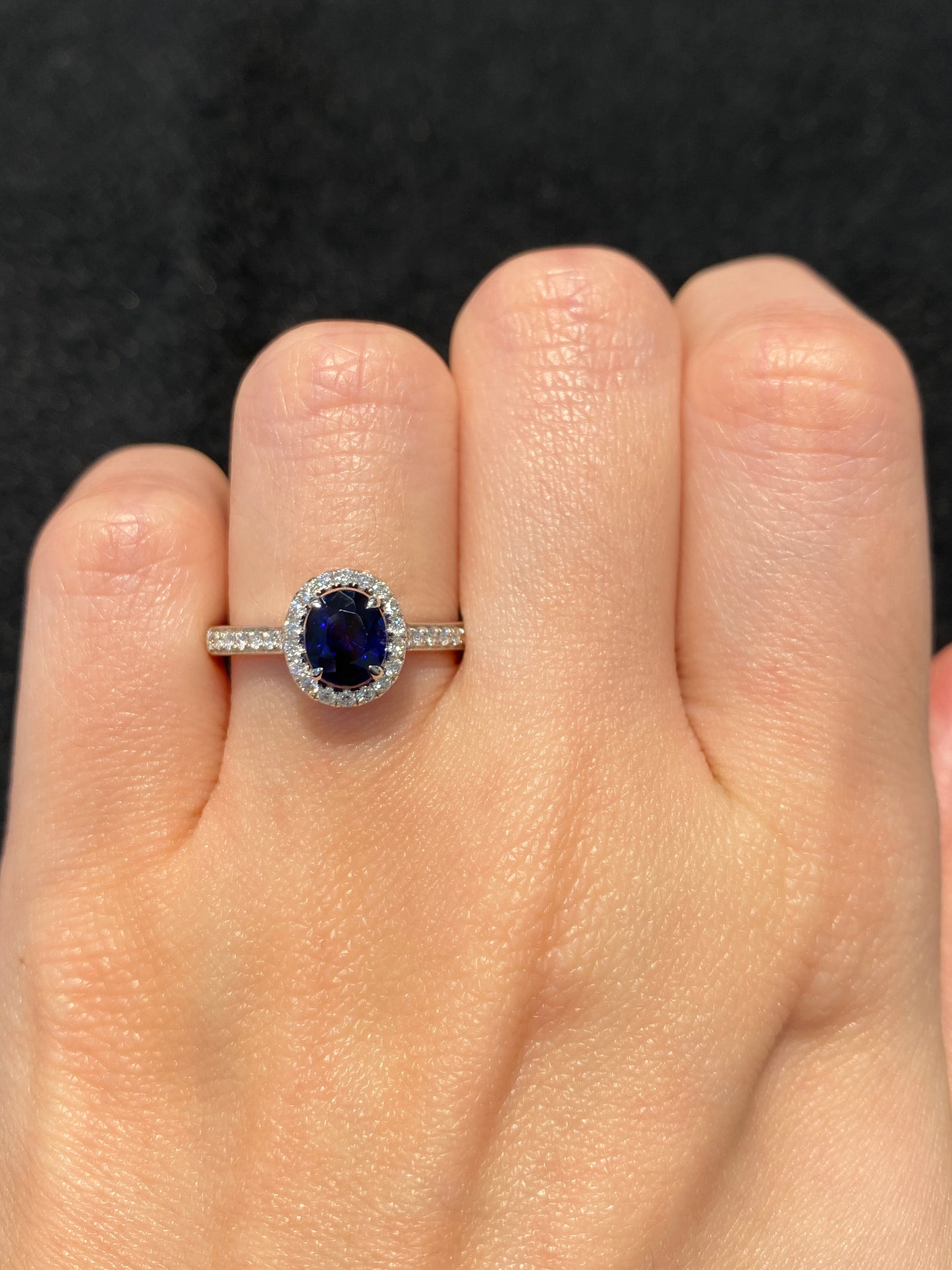 Natural Blue Sapphire 1.34ct Ring