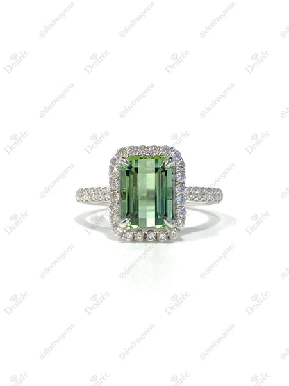 Natural Green Tourmaline 2.1ct Ring
