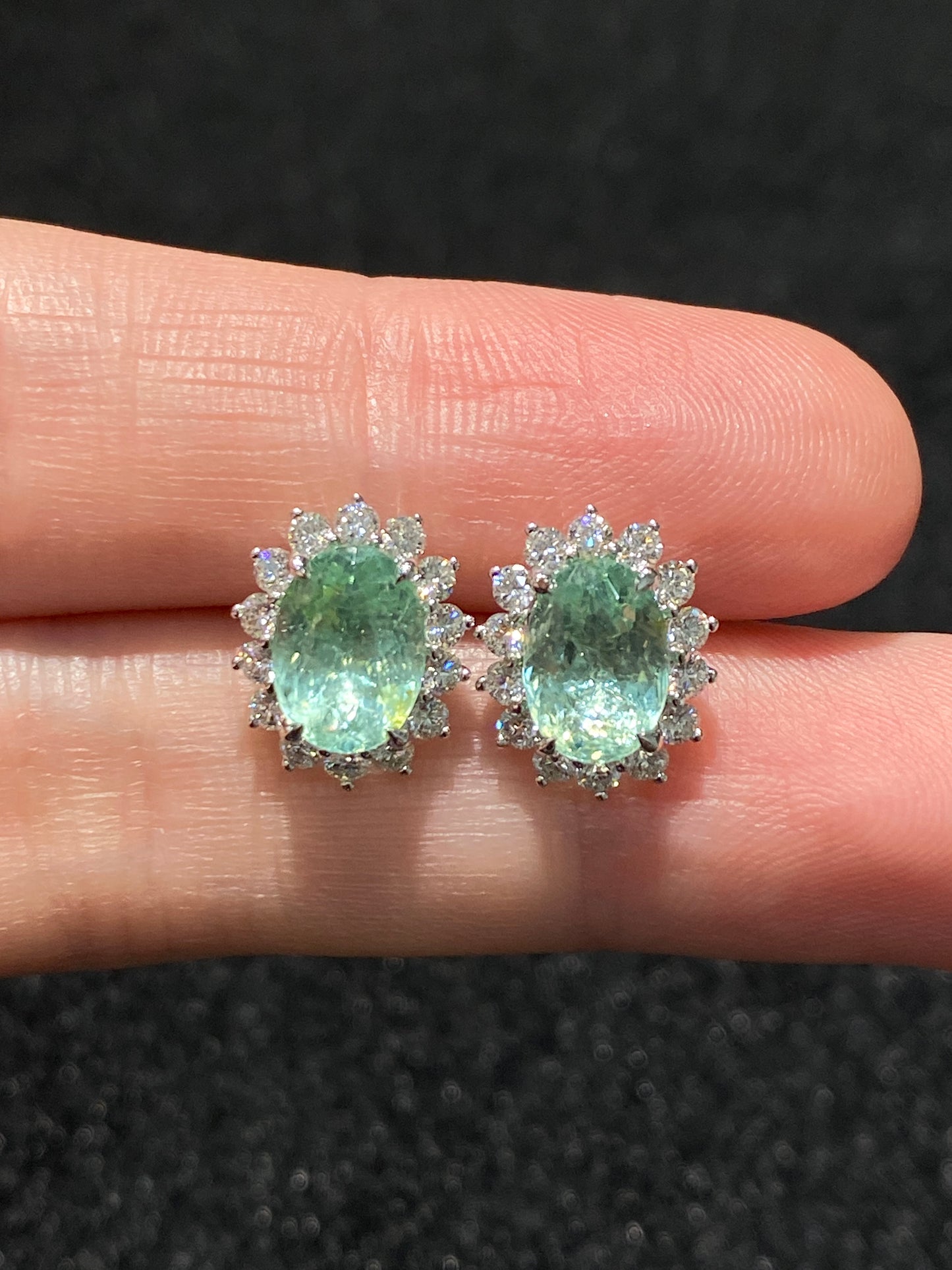 Natural Paraiba Tourmaline 3.04ct Earrings