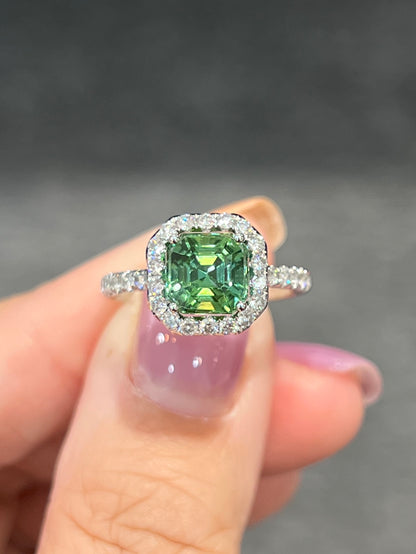 Natural Green Tourmaline 1.99ct Ring