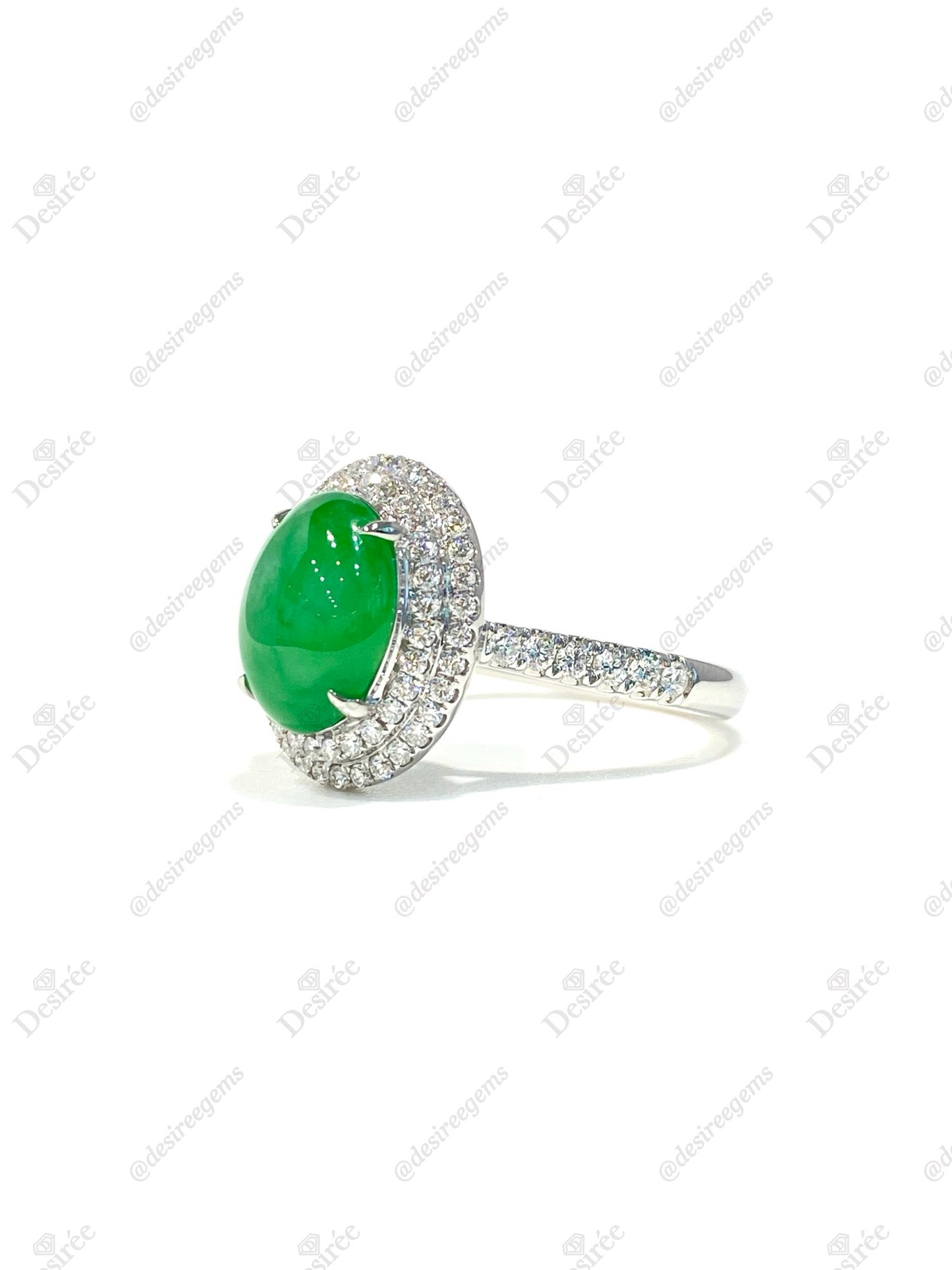 Natural Type A Jadeite Ring