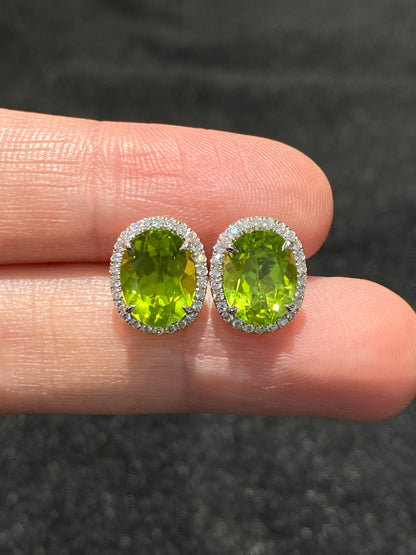 Natural Peridot 4.25ct Earrings