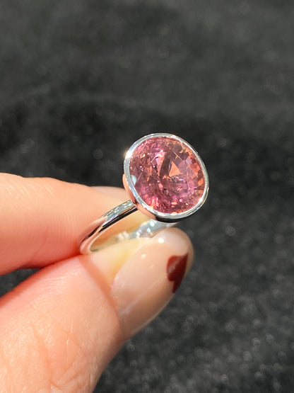 Natural Tourmaline 4.09ct Ring