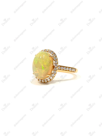 Natural Opal 3.07ct Ring