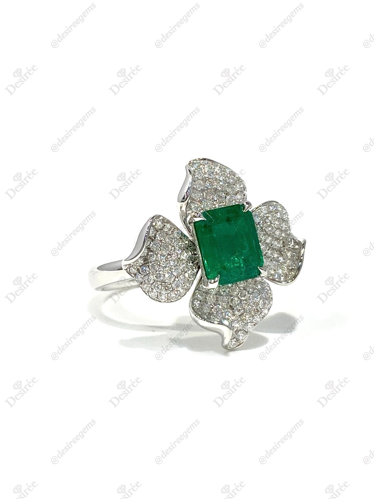 Natural Emerald 1.38ct Ring