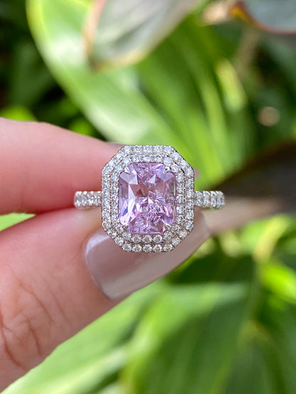 Natural Pink Sapphire 2.22ct Ring