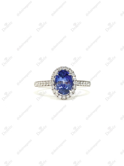 Natural Blue Sapphire 1.20ct Ring