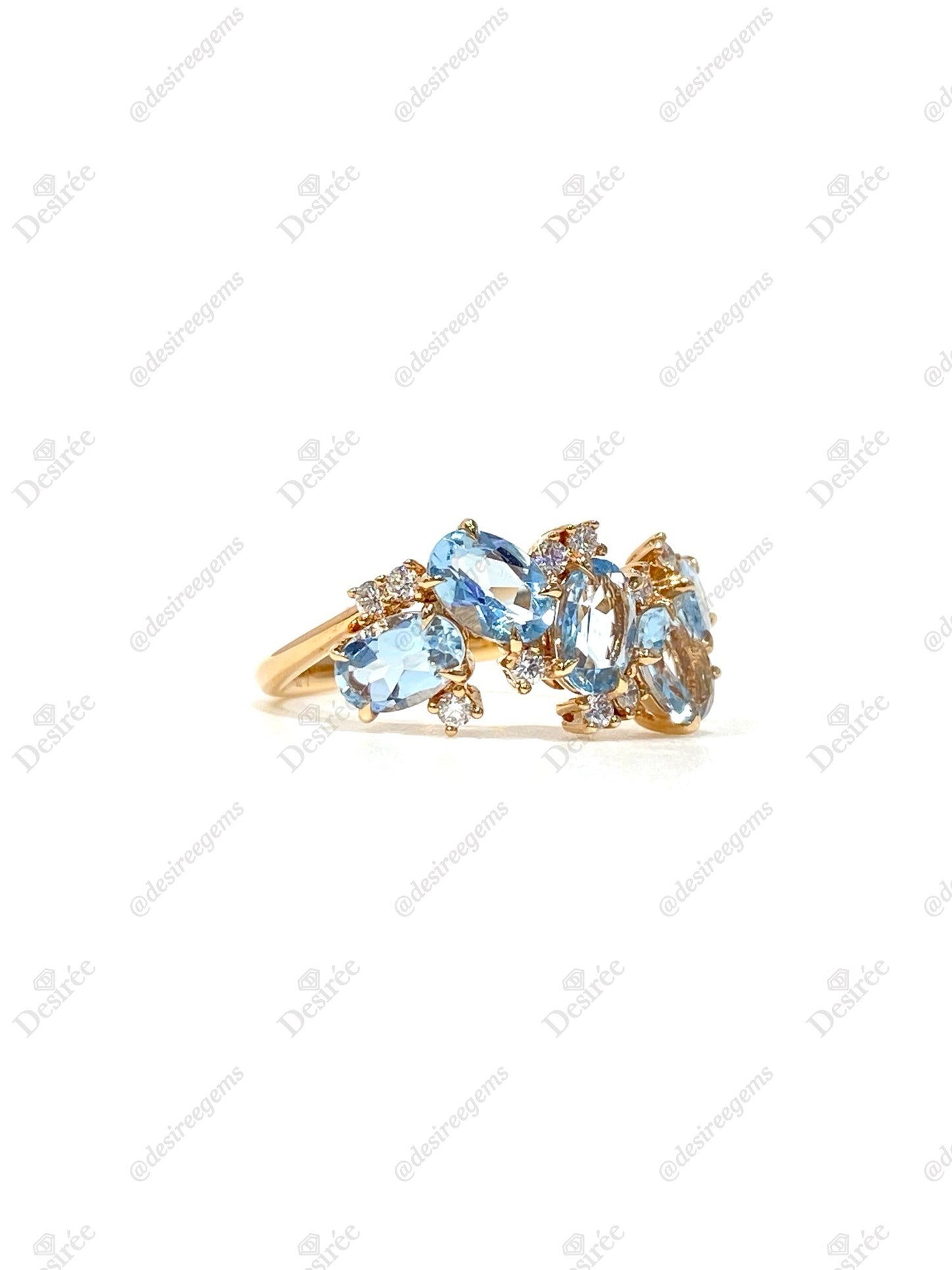 Natural Aquamarine 1.72ct Ring