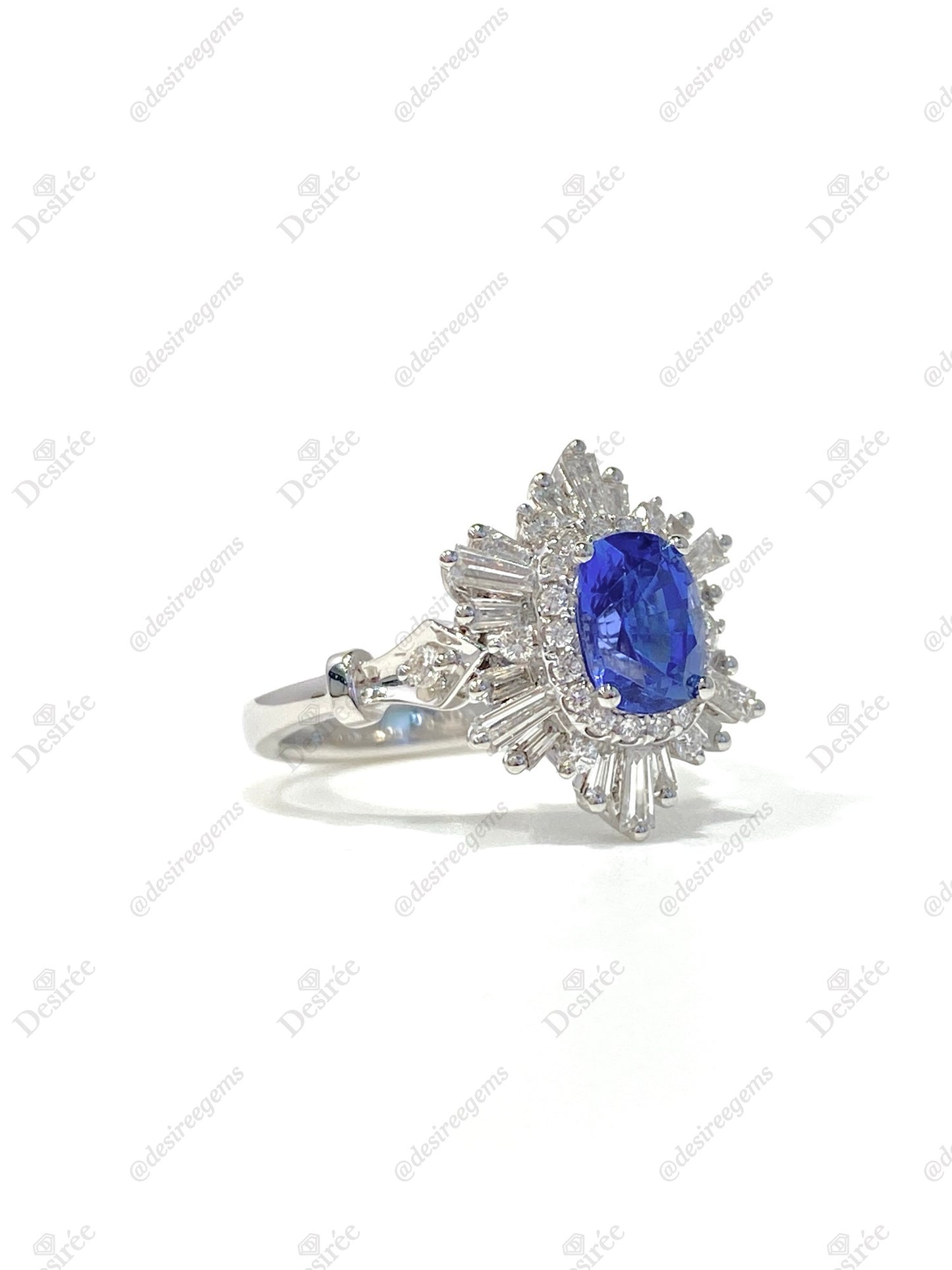 Natural Blue Sapphire 1.51ct Ring