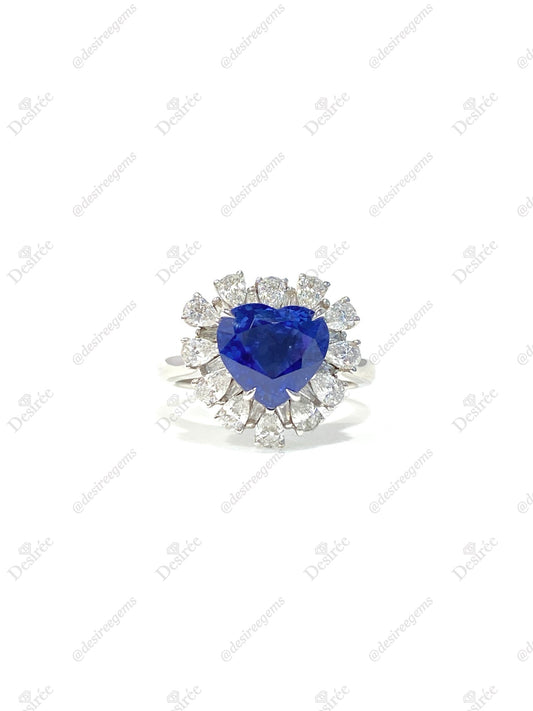 Natural Blue Sapphire 3.57ct Ring