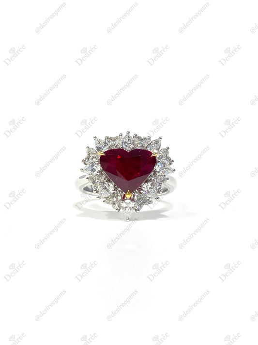 Natural Ruby 3.02ct Ring