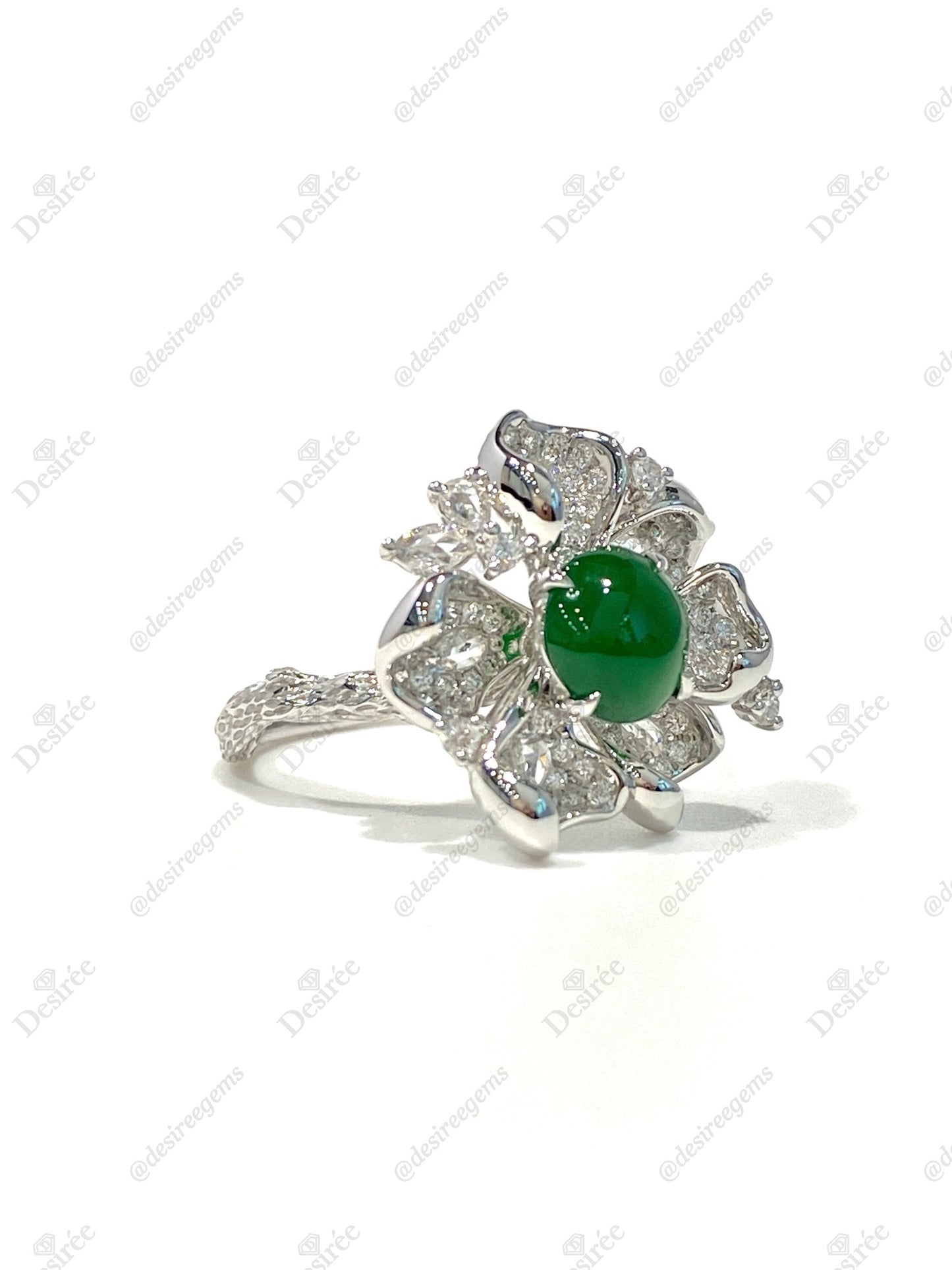 Natural Type A Jadeite Ring