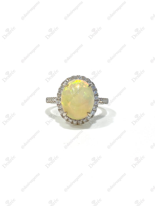 Natural Opal 3.09ct Ring