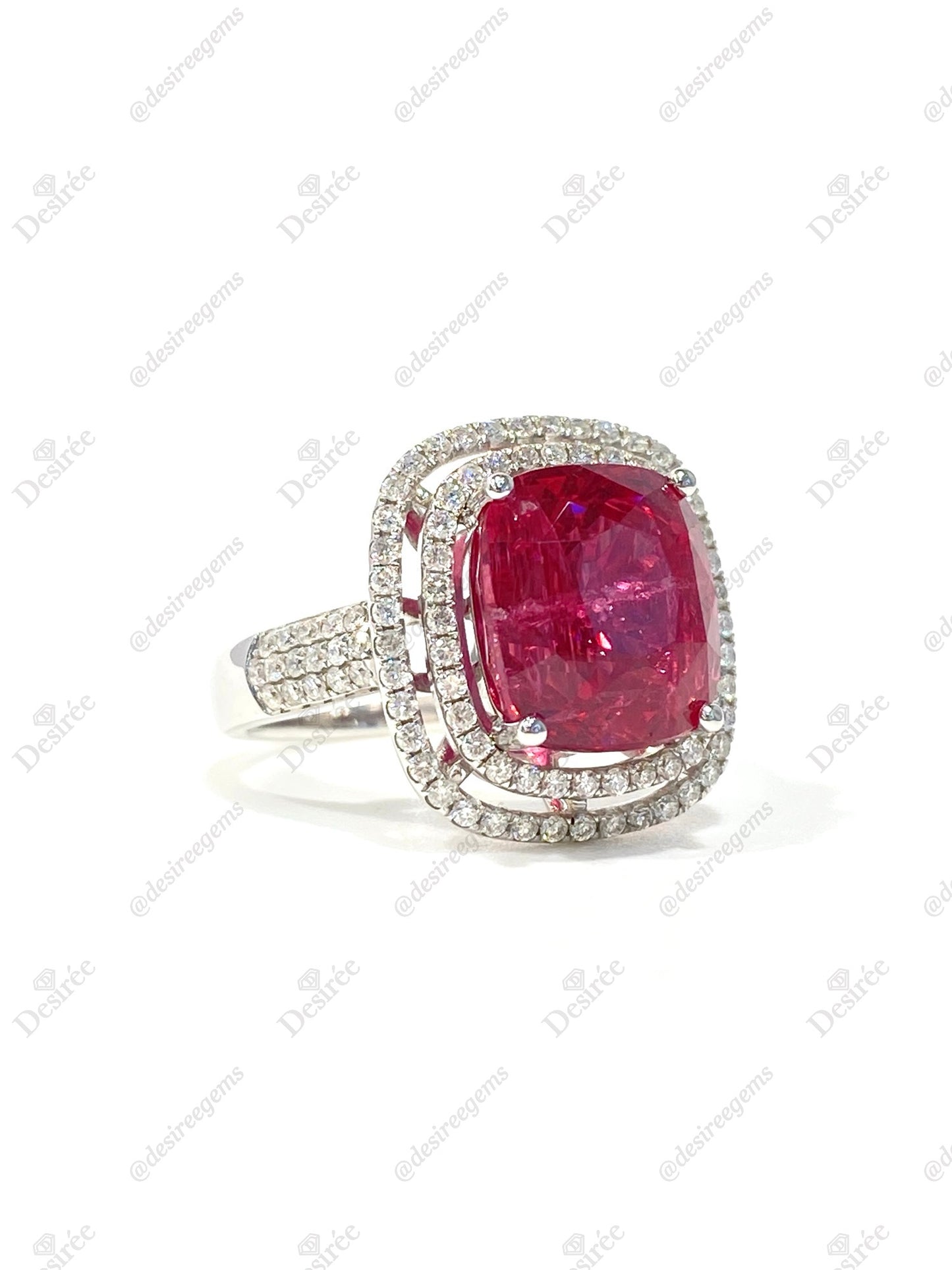 Natural Mahenge Pink Spinel 7.42ct Ring