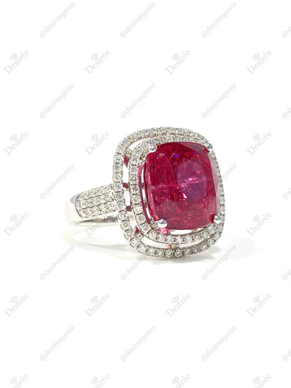 Natural Mahenge Pink Spinel 7.42ct Ring
