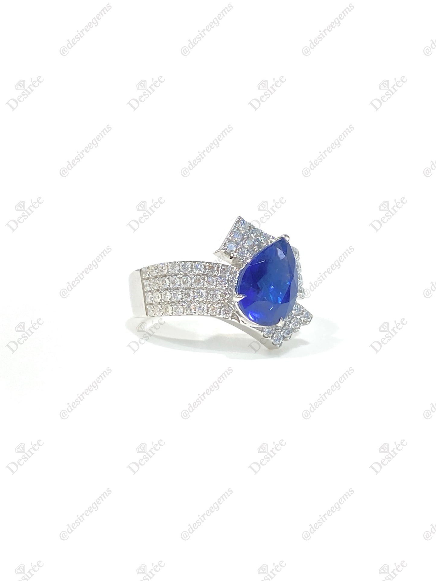 Natural Royal Blue Sapphire 2.99ct Ring
