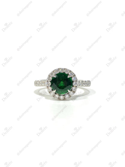 Natural Green Garnet Tsavorite 1.60ct Ring