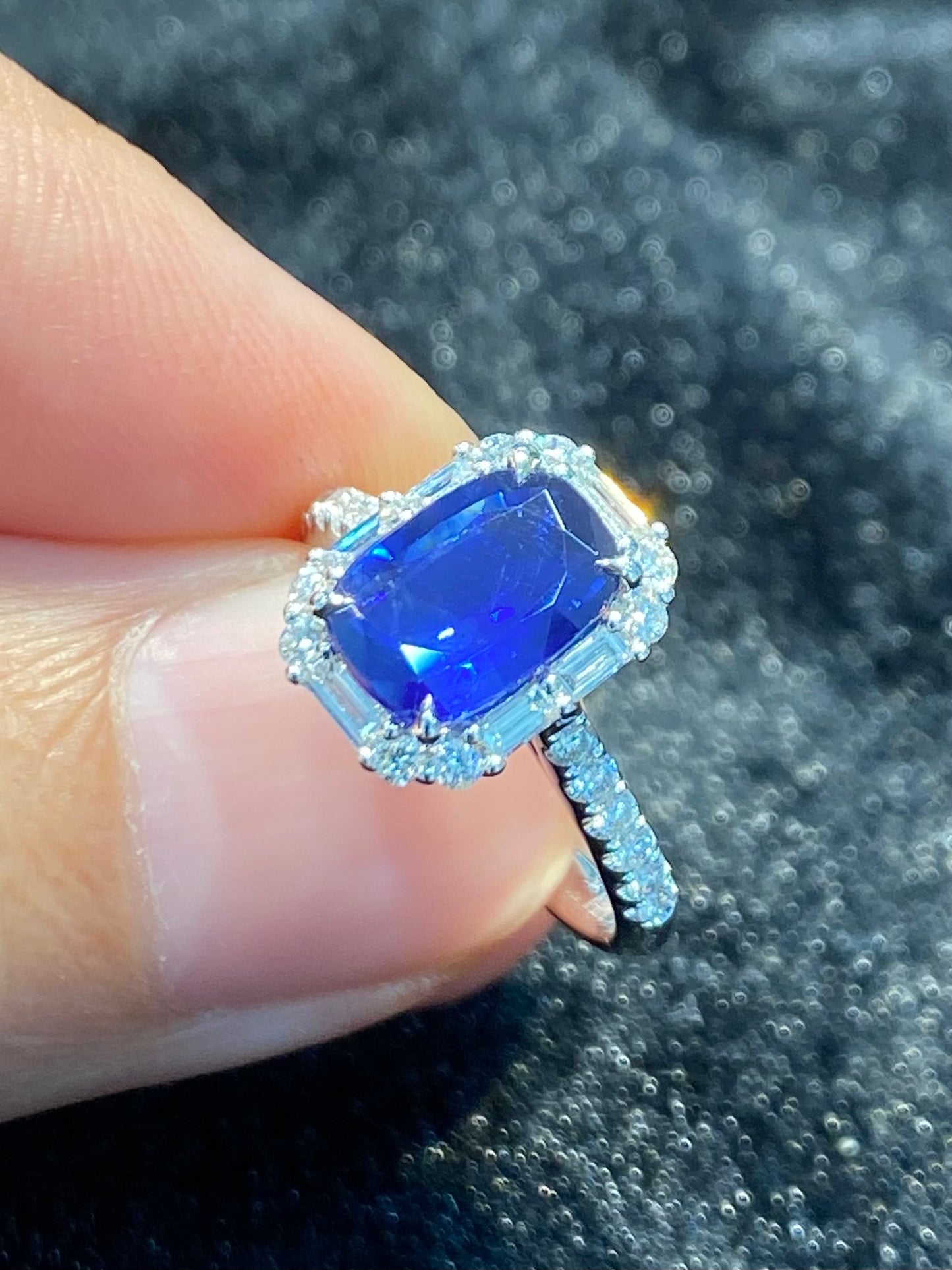 Natural Blue Sapphire Ring 2.14ct