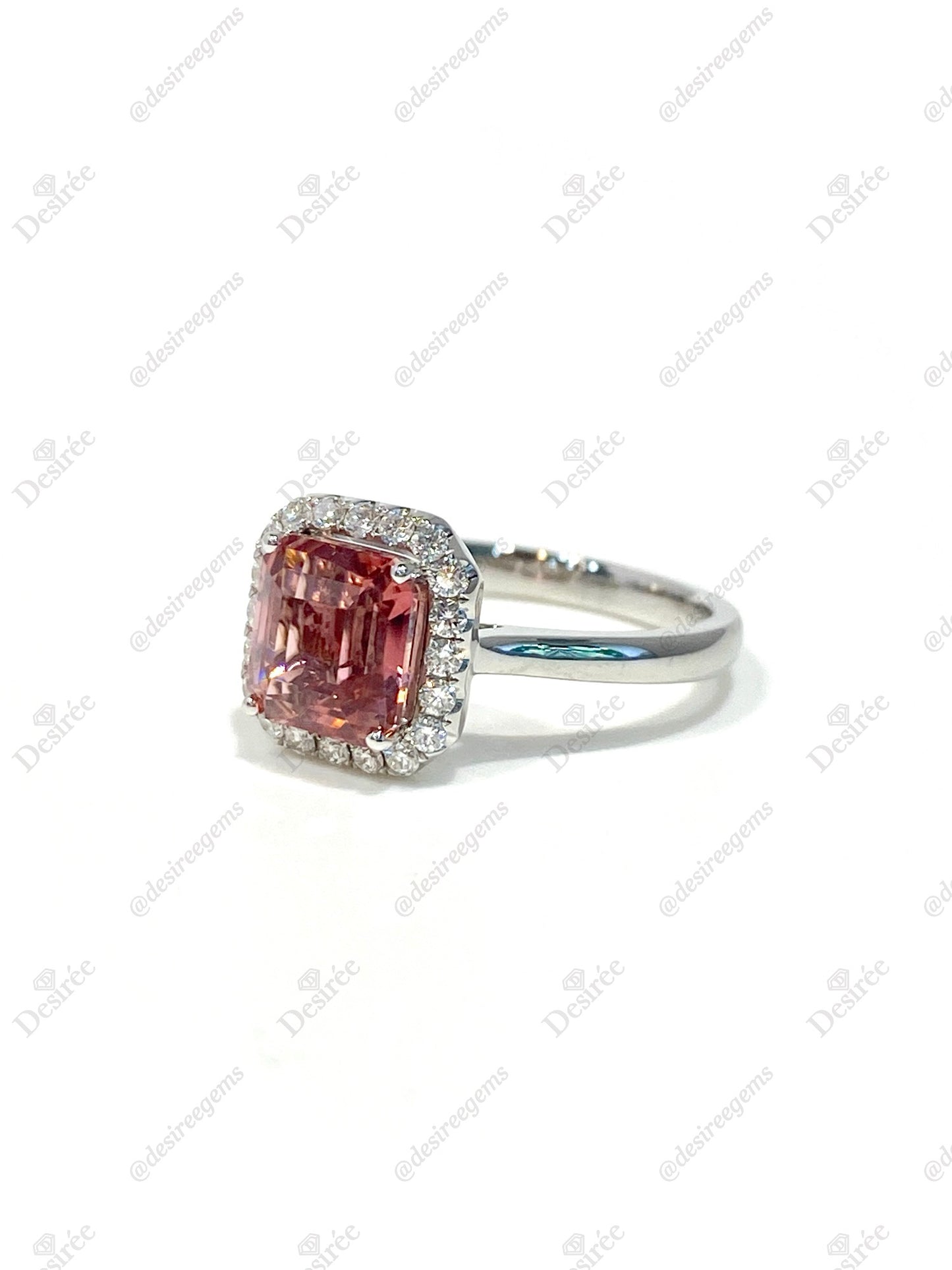 Natural Pink Tourmaline 1.78ct Ring