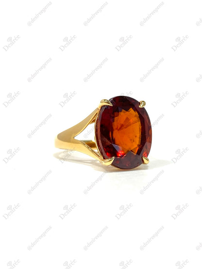 Natural Spessartite Garnet 11.87ct Ring