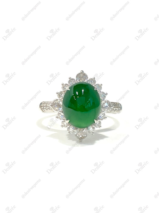 Natural Type A Jadeite Ring