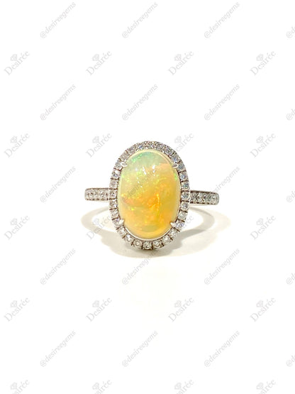 Natural Opal 2.62ct Ring