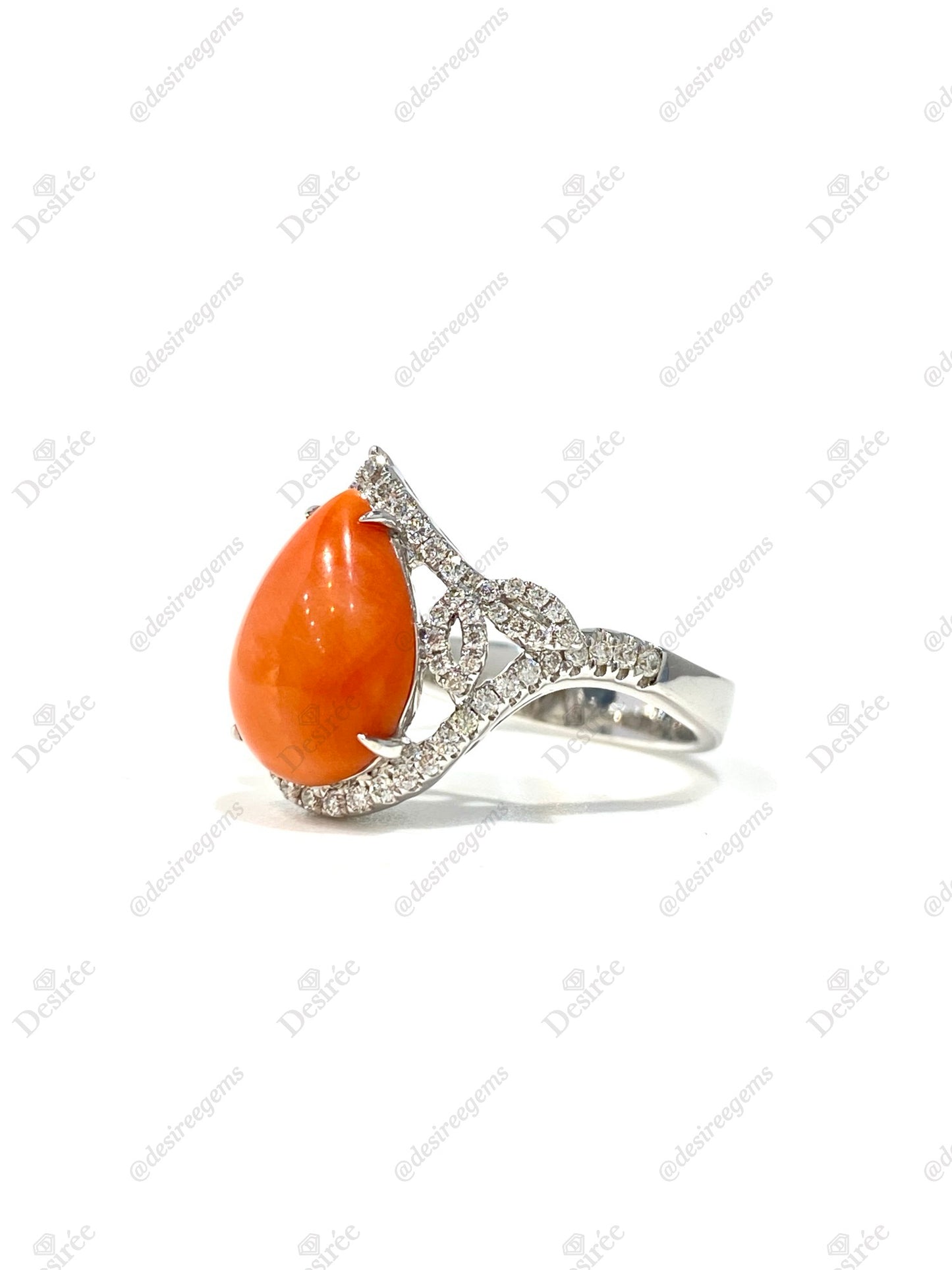 Natural Coral Ring